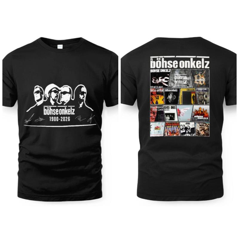 Men's Letter Print Round Neck Tee Black Father