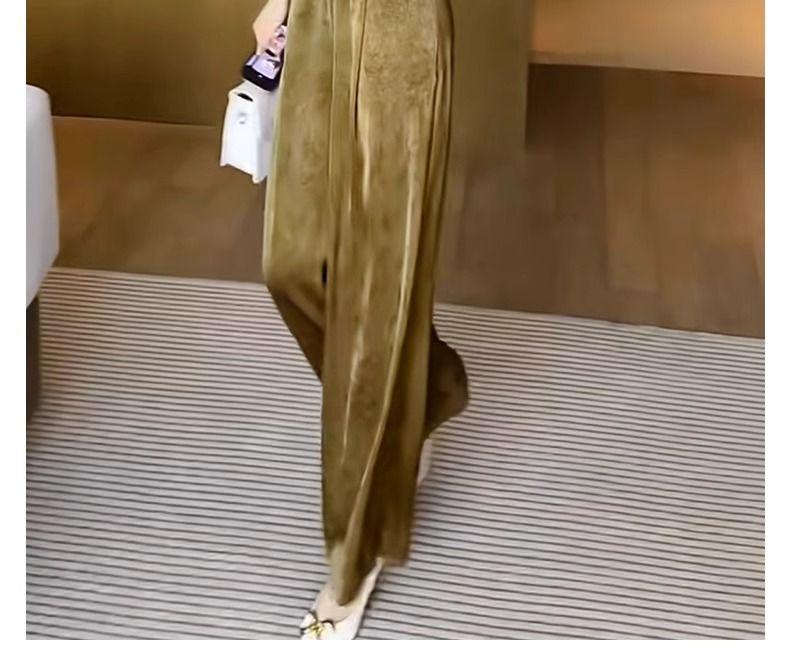 2025 New Korean Chic Women's Summer Suit - Loose Slim Drape Wide-Leg Pants Two-Piece