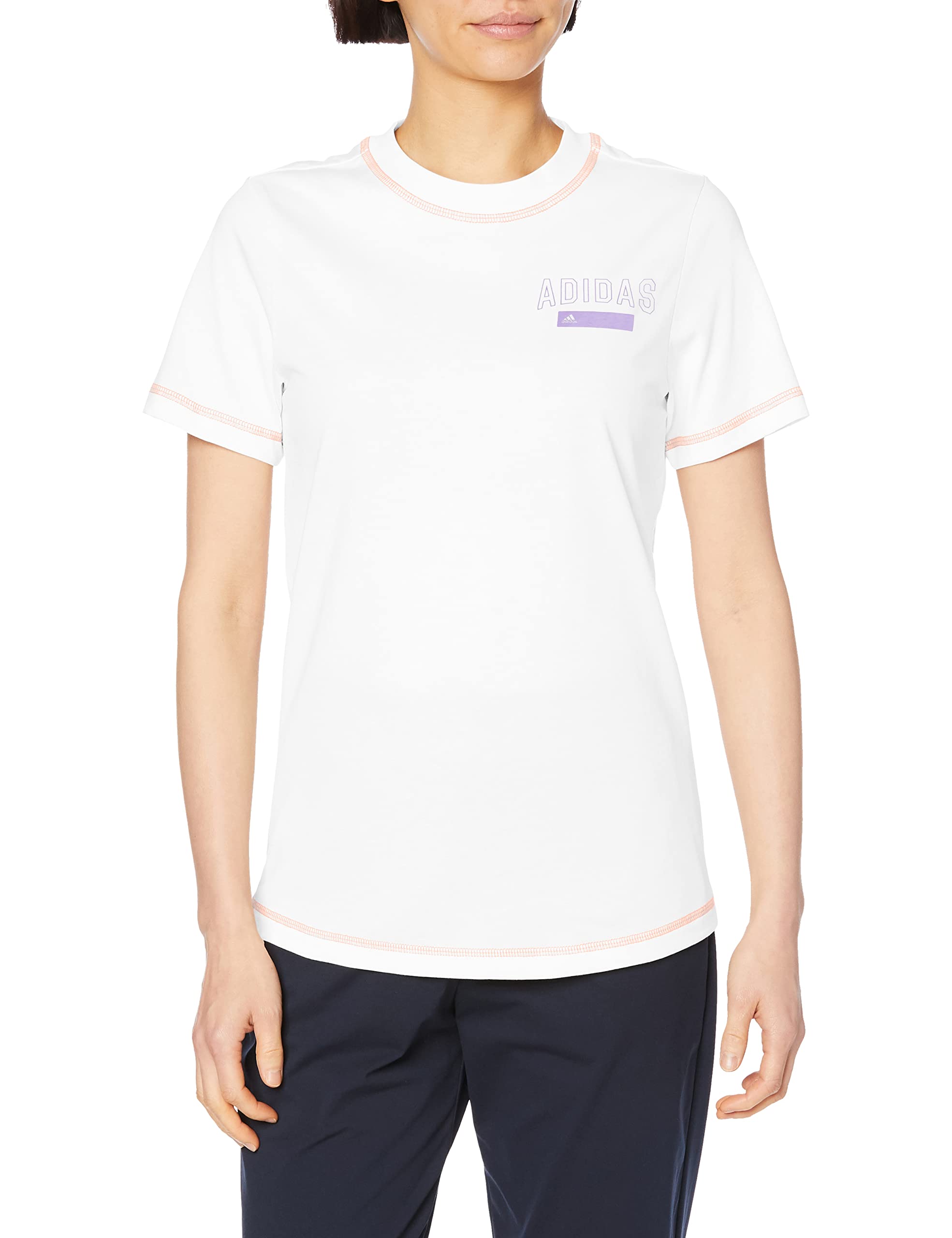 

Adidas ECX38 Short Sleeve Sports Statement Short Sleeve White Women s T-Shirt, T-Shirt, (IC1648)
