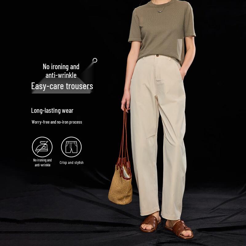 Wudao Women s Summer Flowy Wide-Leg Casual Pants M