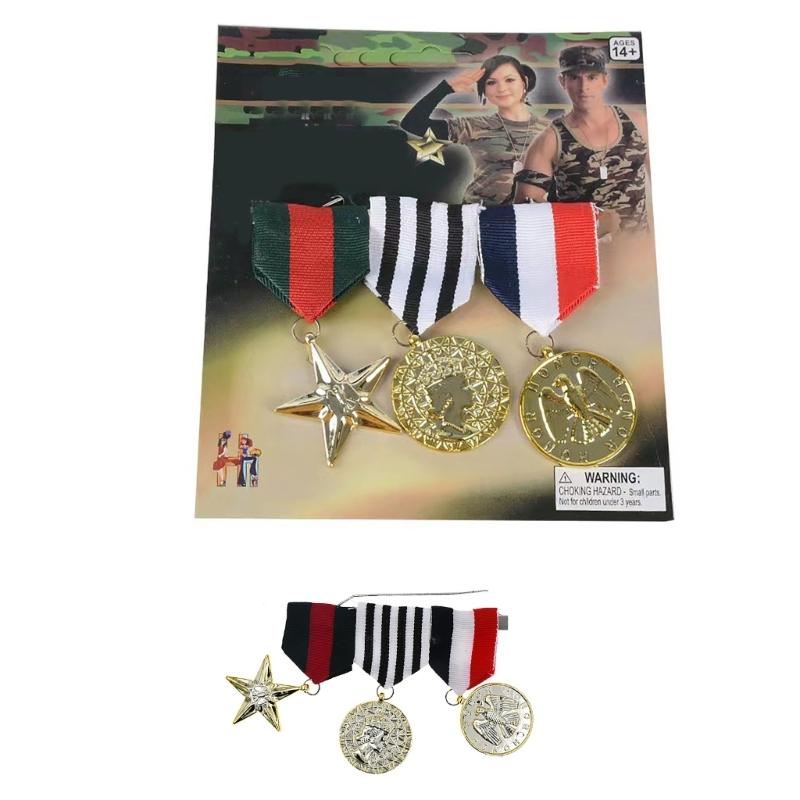 Militarys Badge Brooch Pin Fastness Exquisites Designs for Soldier Jackets Coat Costume Uniform Decorations