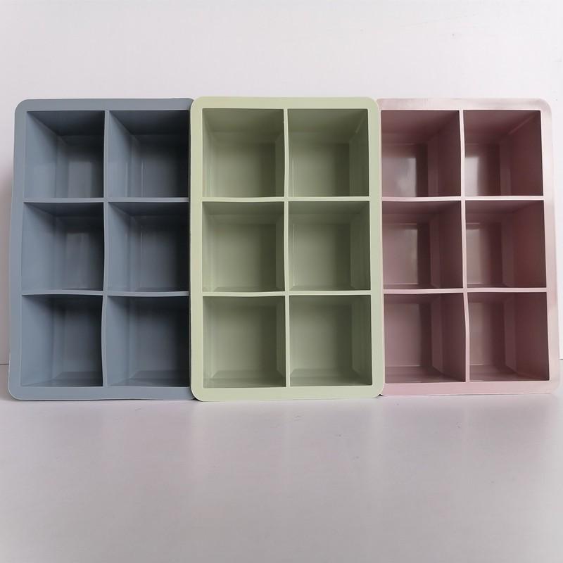Silicone Ice Cube Mold with Lid - Food Grade Storage Box for Ice & Baby Food