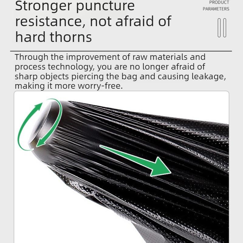 50pcs Extra Large & Thick Black Garbage Bags for Sanitation and Hotels, Commercial Large Garbage Bags