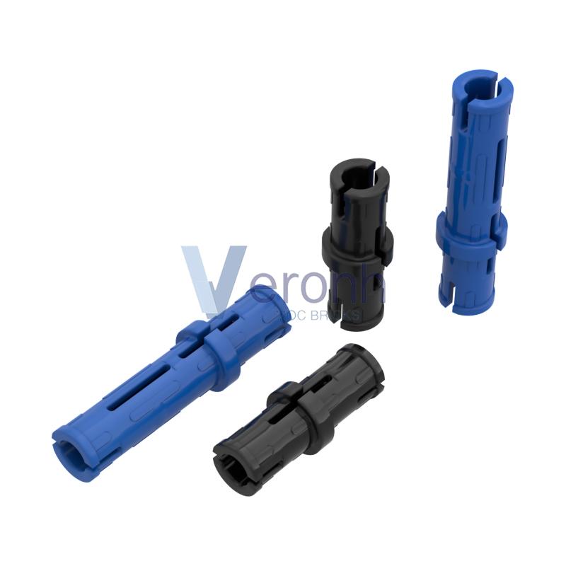 200 PCS Technical 2L 3L Pin with Friction Ridges 2780 6558 Brick Compatible All Brand High-Tech Building Block MOC Replace Parts