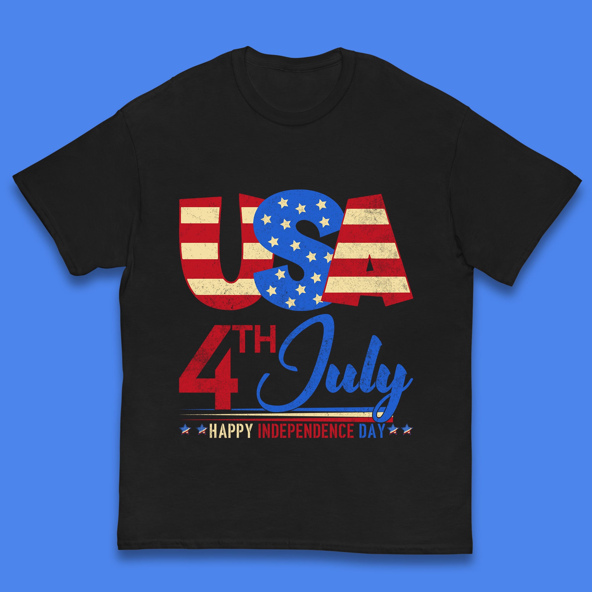 USA 4th July Happy Independence Day Celebration Patriotic Kids T Shirt 110