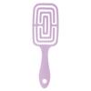 Curved Elastic Styling Comb for Men & Women - Dual-Use for Dry/Wet Hair, Slicked Back & Curly Styles, Ribbed Cushion Design