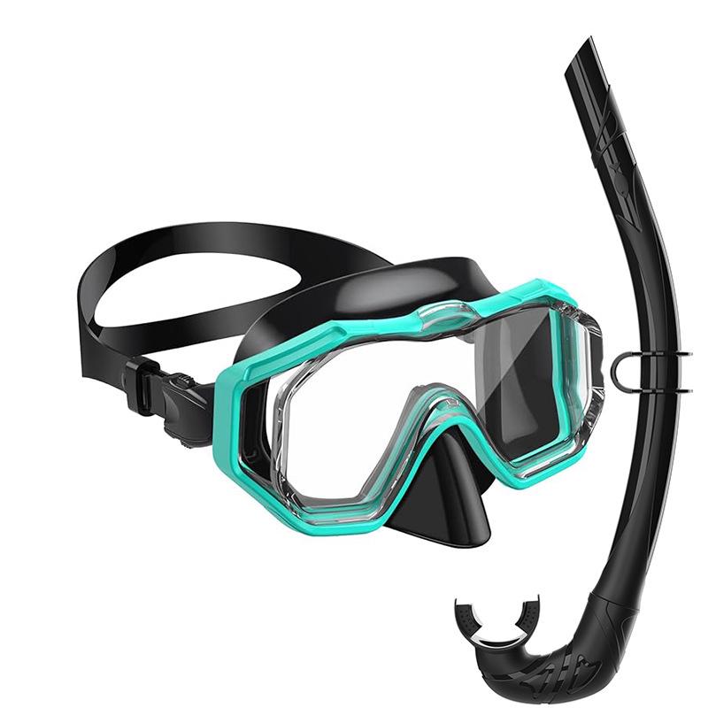 Best-Selling Anti-Fog Snorkeling Set: Wet Silicone Snorkel & Large Frame Mask Children S