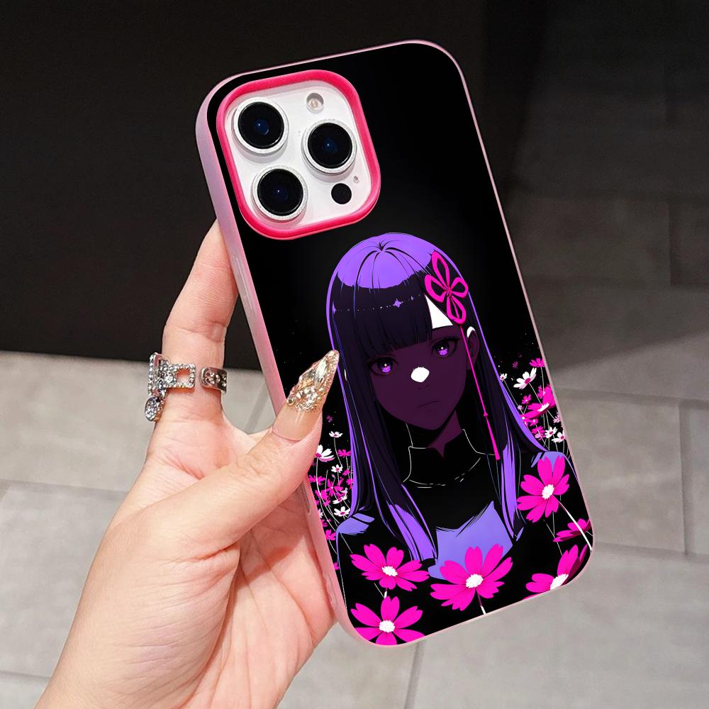Mato seihei Ren Yamashiro Jelly Double layer Rose Red Mobile Phone Case for iPhone 17 16 15 14 13 12 11 Air Pro Max Plus