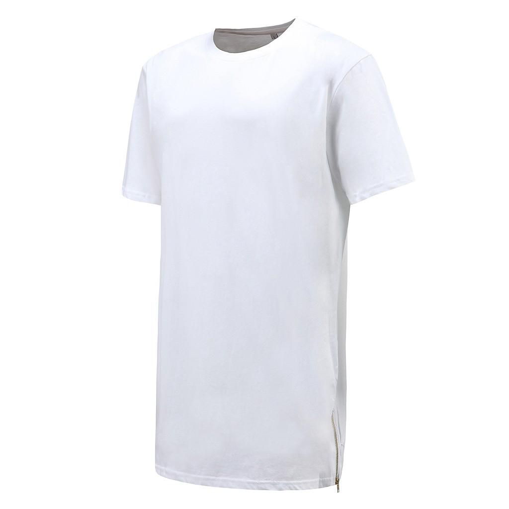 Men's Long Size Casual  Hop Fashion Shirt Short Sleeve Top Blouse 