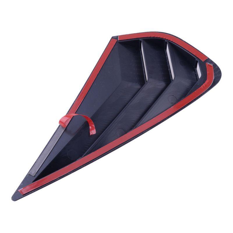 For KIA Forte K3 Sedan - Car Rear Louver Window Side Shutter Cover Trim Sticker Vent Scoop ABS Carbon Fiber Accessories