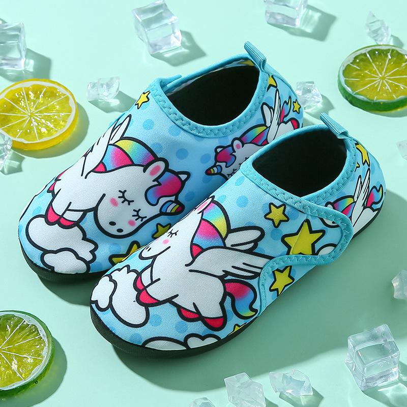 Children's Beach Shoes Diving Snorkeling Swimming Shoes Wading River Non-slip Bottom Seaside Skin Shoes Socks Water Park Shoes