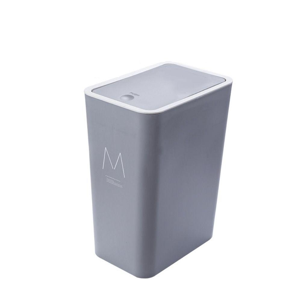 Garbage Bin Plastic Trash Bin Rectangular Nordic Trash Can with Lid Waste Bins Bathroom