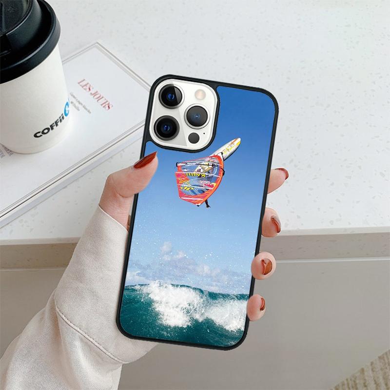 Extreme Sports Windsurf Sailing Phone Case For iPhone 17 Air 16 Pro Max 15 14 Plus 12 13 Shell Cover Coque