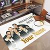 Custom Rug Backstreet Boys Pattern Print Name Text Soft Non‑Slip Floor Carpet for Home Indoor Decoration