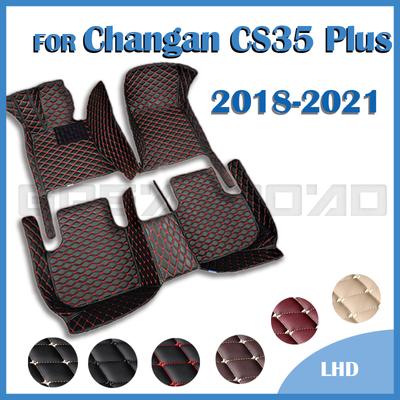 Auto Fußmatten Für Changan CS35 Plus 2018 Benutzerdefinierte Auto Fuß Pads Automobil Teppich Abdeckung Innen