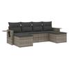 VidaXL Garden Lounge Set with Cushions 6 Pcs, Patio Sofas, Patio Furniture Set, Outdoor Furniture, Grey 3252857