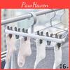 Stylish Japanese Six-clip Hanger Durable Plastic For Socks Hats Clothes