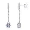 1ct D Color Moissanite Earrings for Women Lab Grown Diamond Ear Studs 925 Silver Fine Jewelry Gift