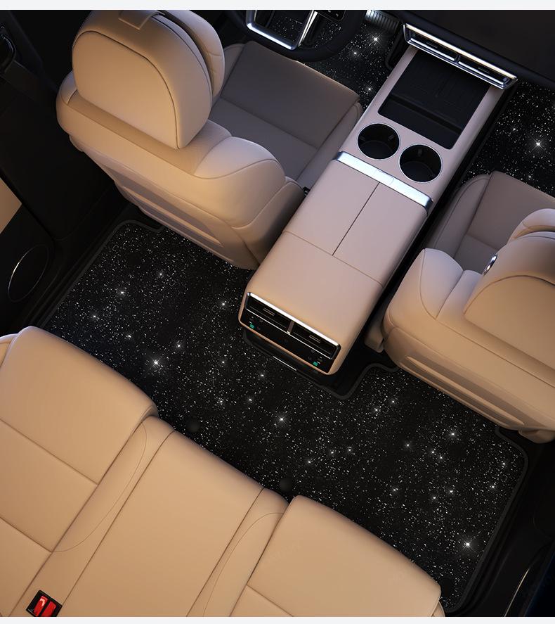 L90 Starry Sky Velvet Car Floor Mats - Roman Design