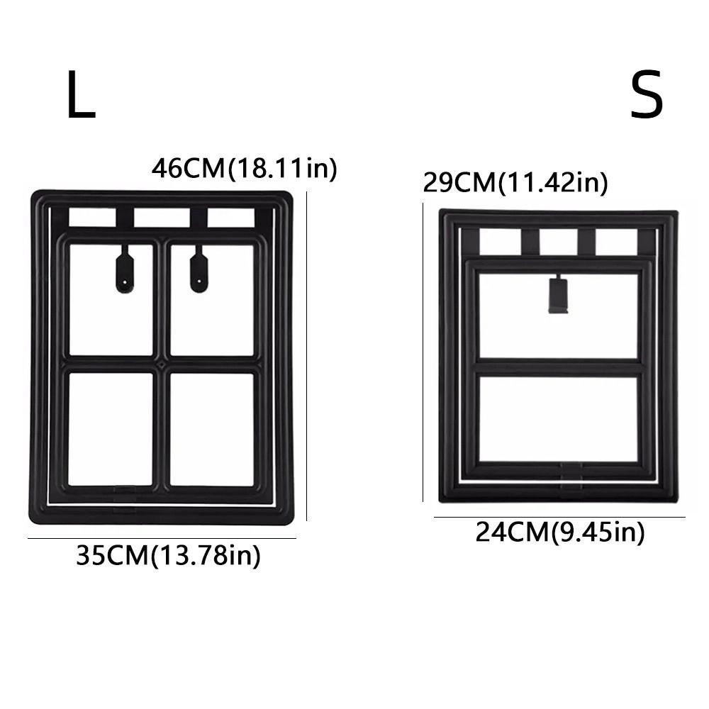 Lockable Pet Screen Door Mosquito Proof Sliding Door Screen Pet Tunnel Cat Door Hole  Balcony