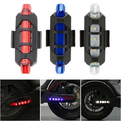 2PCS Electric Scooter Warning Light Night Safety LED Flash Lamp for M365 Pro Electric Scooter LED Flashlight Taillight 4 Modes