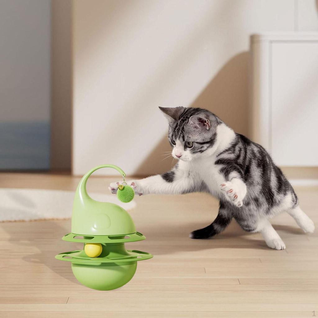 Cat Intelligence Toy Interactive Slow Food Dispensing Stable Furniture Protect Portable Unique