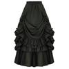 2024 Autumn Retro Gothic Victorian Irregular Adjustable Midi Skirt