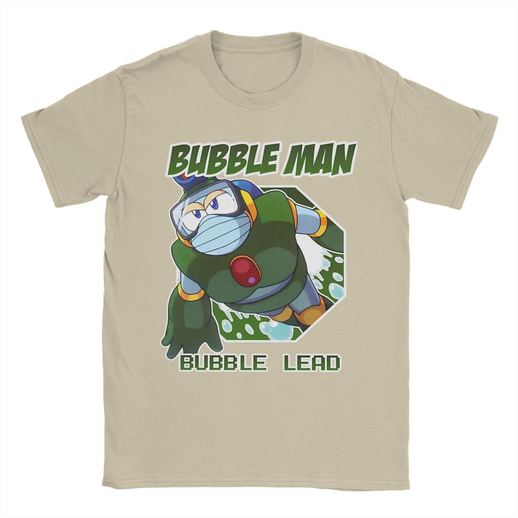 Megaman X Bubble Lead Bubble Man T Shirt Men Cotton Top Tee Aesthetic  Crewneck Short Sleeve