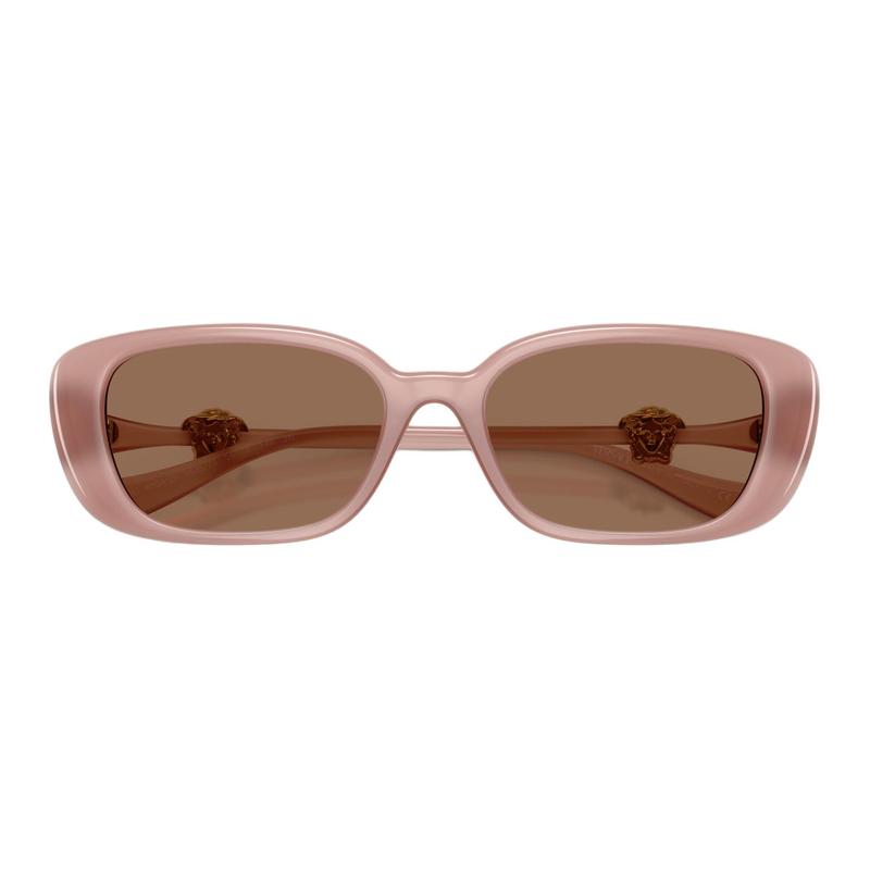 Versace Logo Design Nylon Rectangular Sunglasses Women's Pink 65997961 VE4504D553573-Pink 56