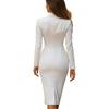 2025 Foreign Trade European and American Women's Independent Station Solid Color Long-sleeve Suit Collar Single-Breasted Slim Long Suit Dress