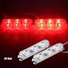 2Pcs 3 LED Strobe Police Light 12V 8W Car Truck Motorcycle Flashing Emergency Warning Rear Tail Brake Stop Led Lights Lamp