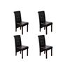 Antique Brown Faux Leather Chair (batch of 4) 160319