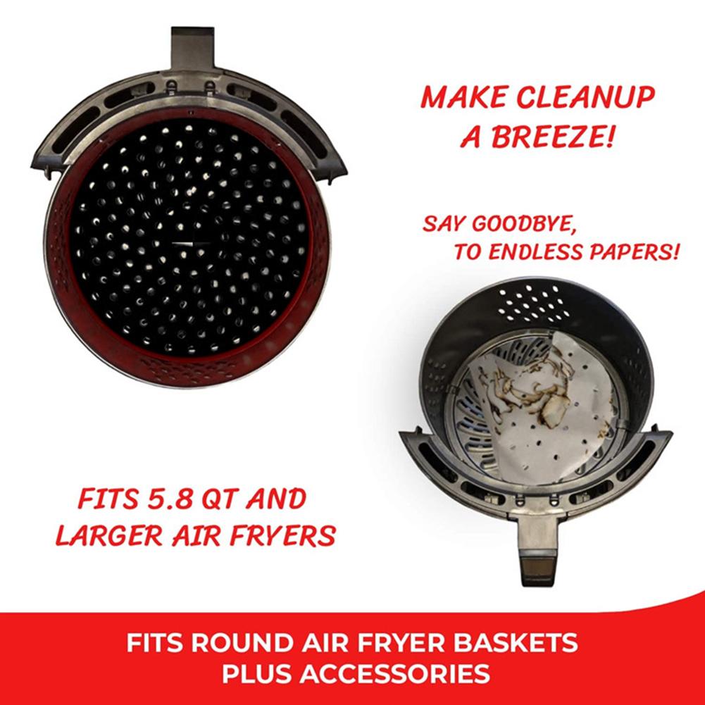 3 Tappetini In Silicone Per Friggitrice Ad Aria - Riutilizzabili, Antiaderenti E Lavabili In Lavastoviglie - Foto 13