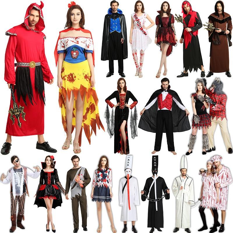 Halloween Male Adult Vampire Festival, Mage Robes, Monster Masquerade Costumes, Church Uniforms