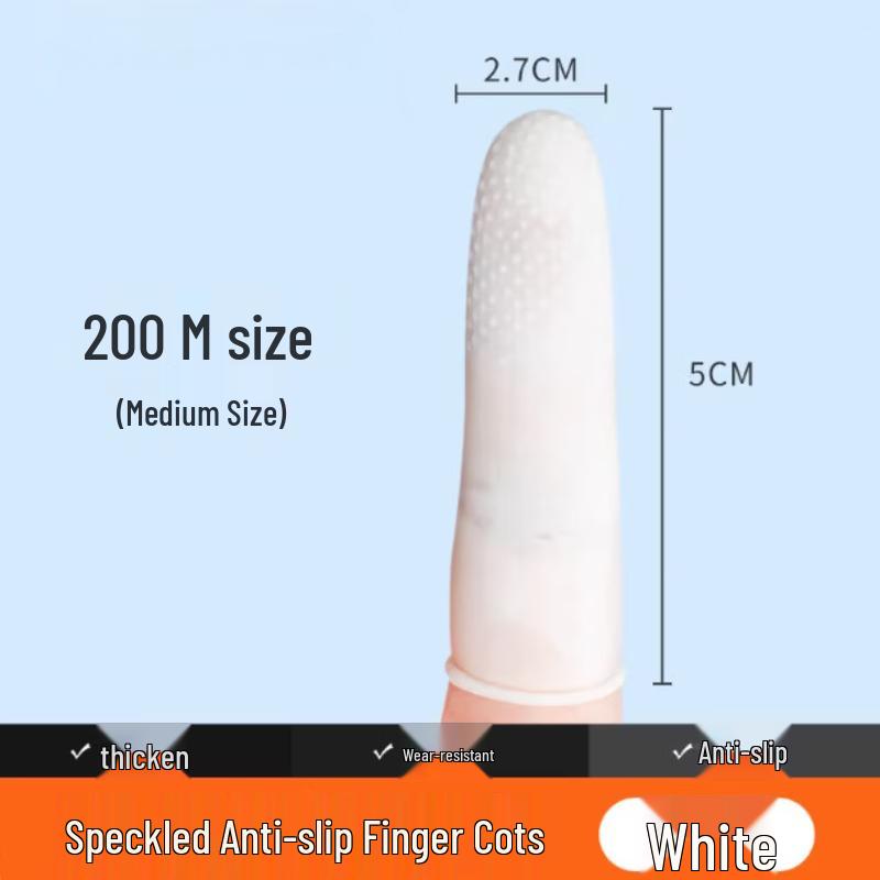 Xingduo Thickened Anti-slip Disposable Latex Finger Cots