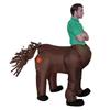 KX4B Halloween Costume for Adult Men Centaurus Inflatable Horse Body Human Face Cospl