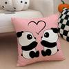 Lovely Cute Chinese Animal Art Panda Cushion Cover Throw Pillow Cover Hidden Button Durable Polyester Chair Cushion