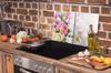 Glass protective plate for the stove 2x45x52 Flower