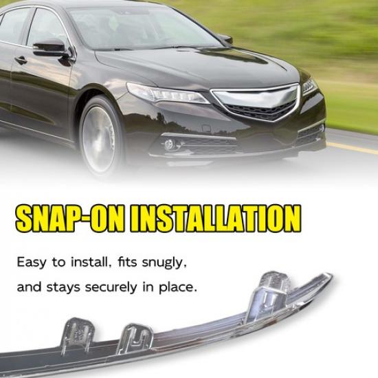 Front Driver and Passenger Side Outer Bumper Trim for Acura TLX 2015-2017