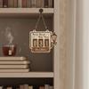 Book Corner Wall Decoration Wooden Bookshelf Hanging Book Tracking Board Wood Sign For Readers Study Room Display Gift