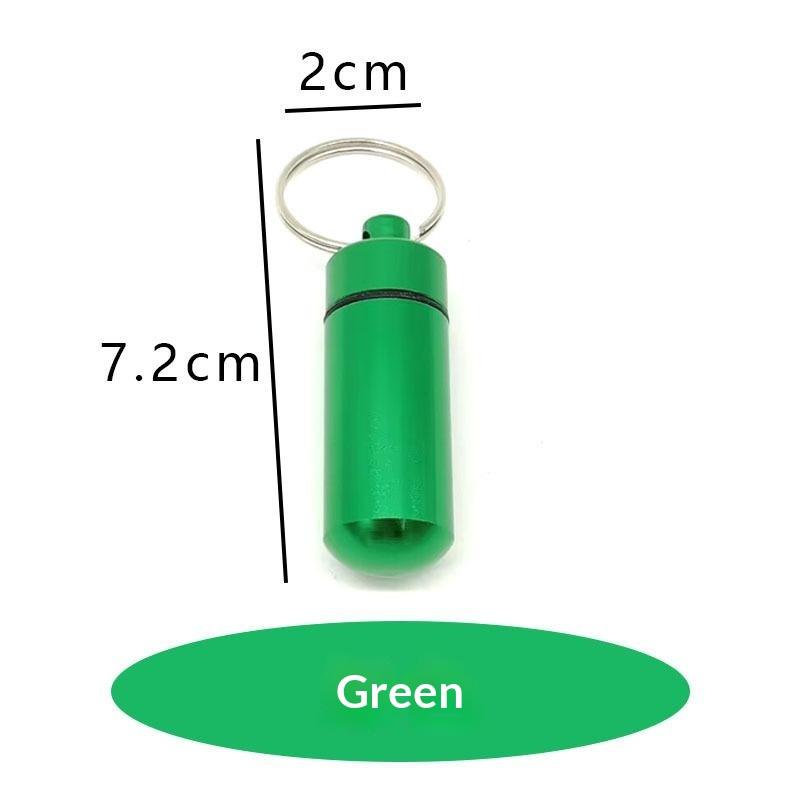Haushalts-Aufbewahrungs-Sets aus Aluminium mit teleskopischem Löffel, wasserdichte Flasche, Geheimversteck, Siegel-Schlüsselanhänger-Behälter