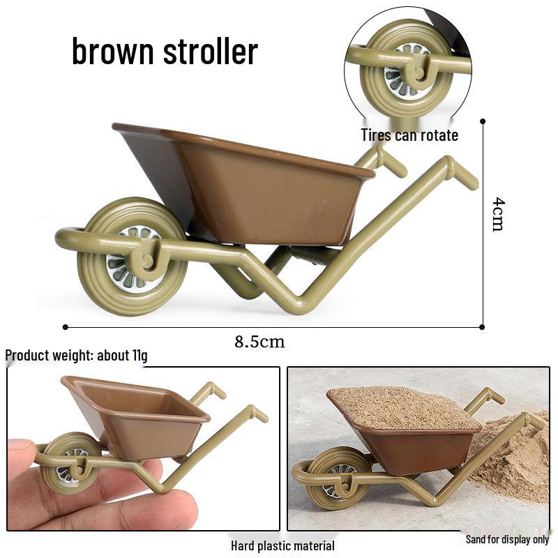 Mini Plastic Dollhouse Trailer Toy Set for Kids