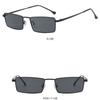 Personalized Fashion Metal Square Sunglasses Elegant Versatile Sunglasses Vacation Trendy Women's Sunglasses