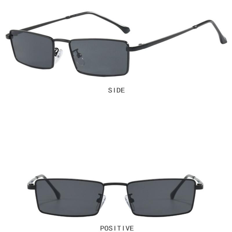 Personalized Fashion Metal Square Sunglasses Elegant Versatile Sunglasses Vacation Trendy Women's Sunglasses