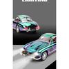 Classic 1/32 Benz 300SL Electroplated Version Alloy Diecast Metal Model Sound Light Pull Back Toy Miniatures Vehicle Ornament Gifts