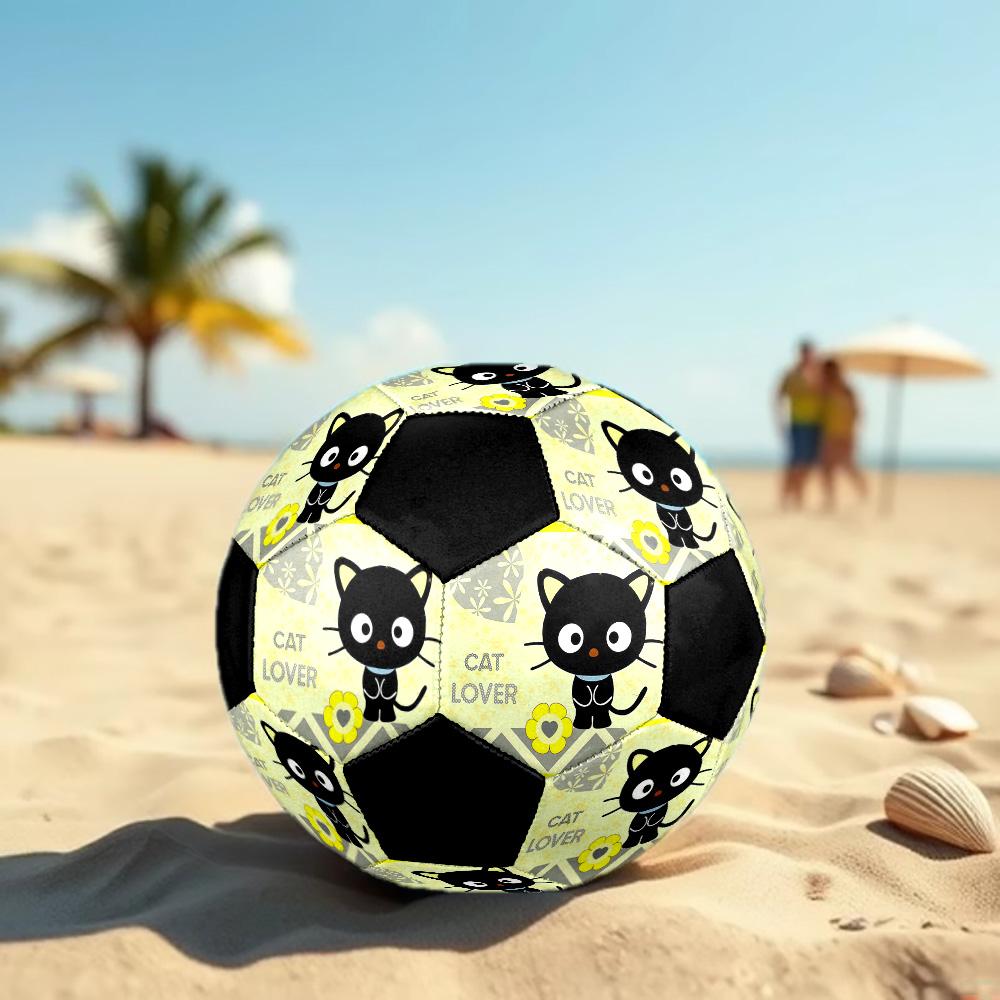 Chococat Soccer Ball Colorful All Ages Machine Stitched PVC Competition Ready Durable High-Bounce.SIZE5