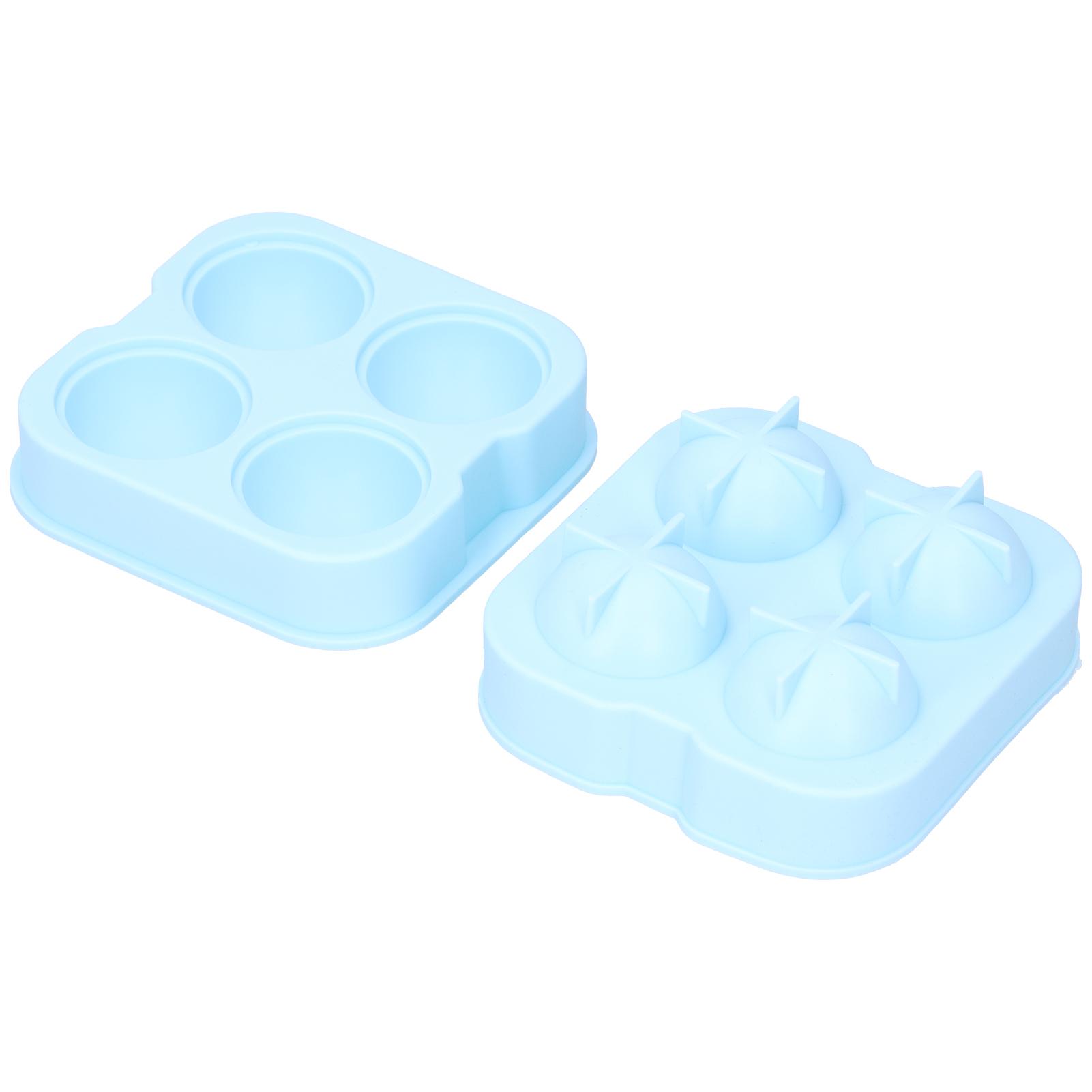 

Ice Ball Maker Mold 4Hole Round Silicone Sphere Tray with Lid Funnel HandMade DIY Tools