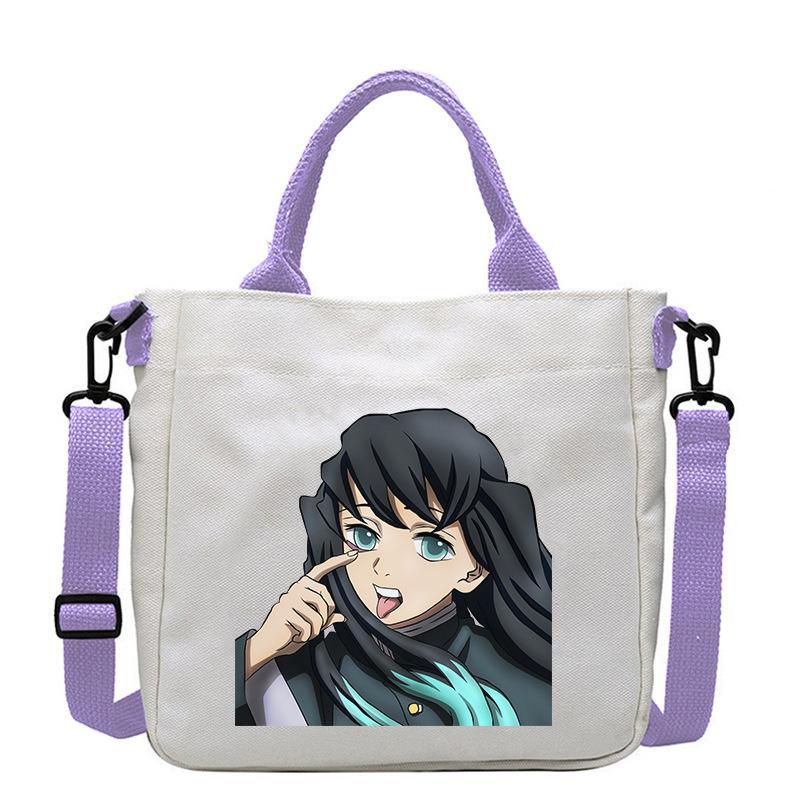 Japanische Cartoon-Comics Demon Slayer: Kimetsu no Yaiba - Muichiro Tokito Bedruckte Canvas-Tasche 7547