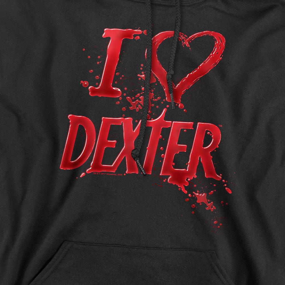 Dexter Mens I Heart Dexter Hoodie