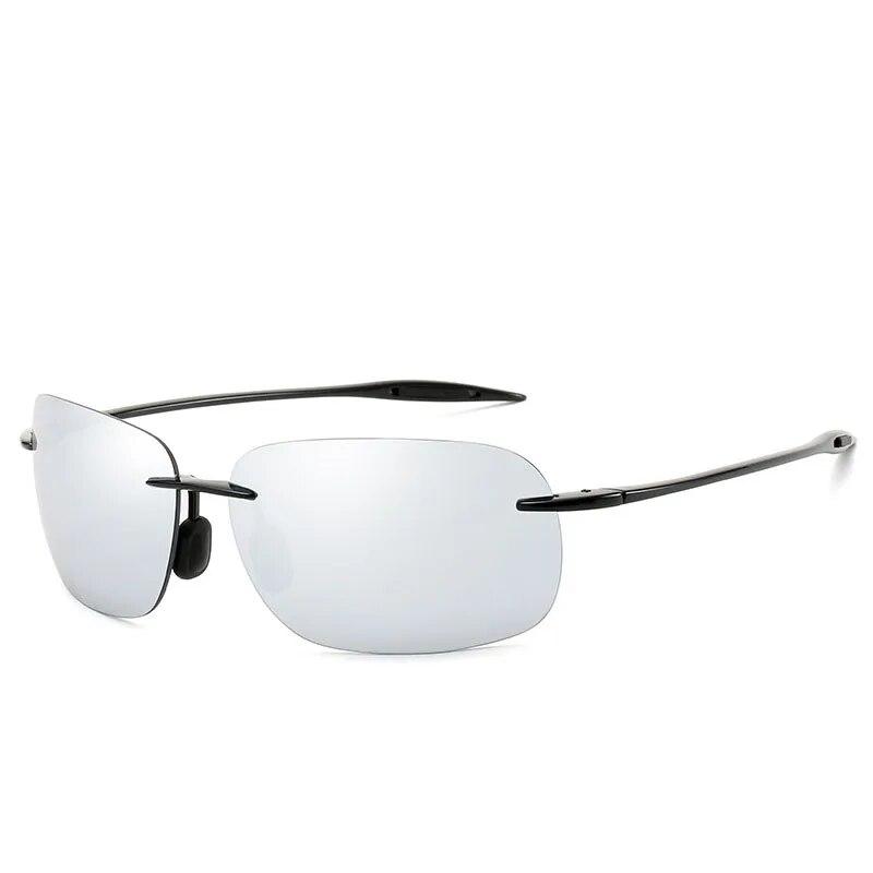 New Men's Rimless Sunglasses Sport Driving Sunglasses Ultra Light Rimless Glasses